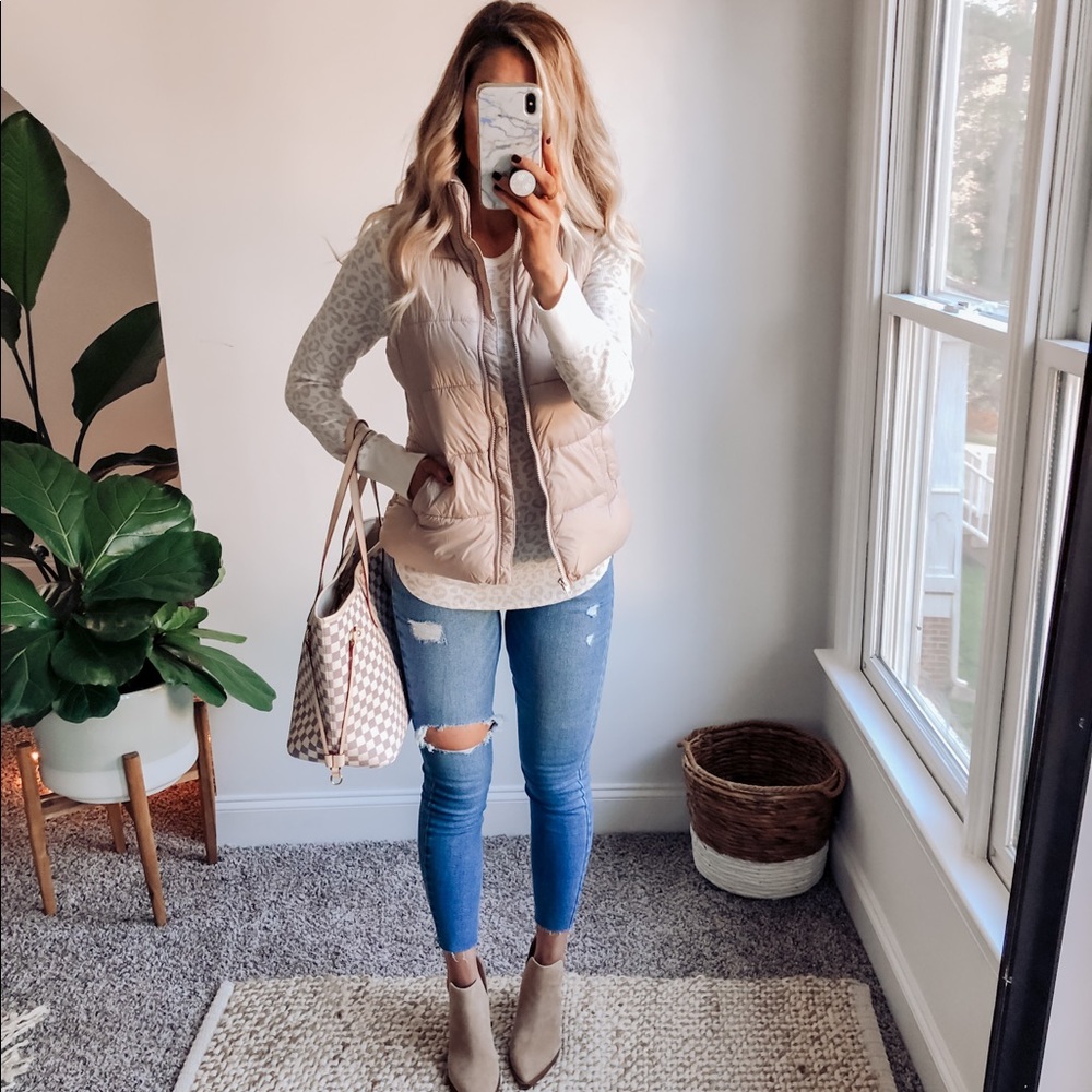 Mauve Pink Puffer Vest